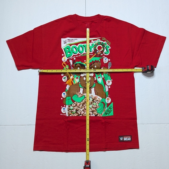 The New Day Booty Os Christmas t shirt. Men's large. WWE, Xavier, Kofi, Big E - Picture 4 of 7